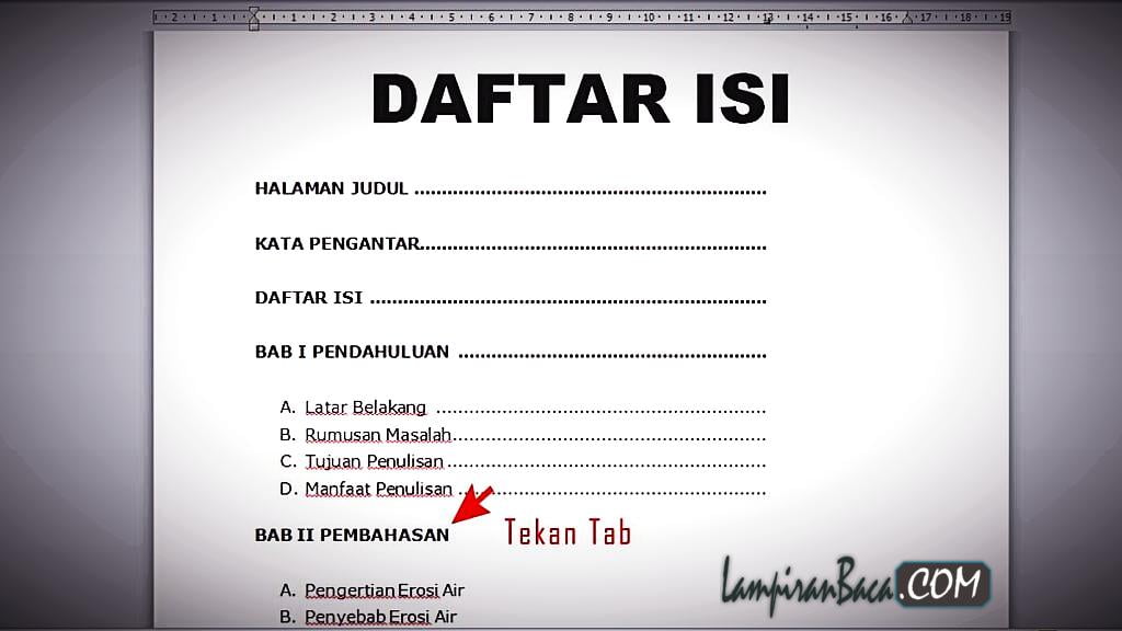 Cara Buat Daftar Isi Otomatis di Ms Word Dengan Mudah