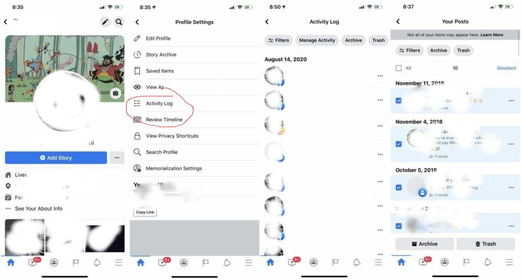 Cara Hapus Postingan Lama di Facebook Sekaligus