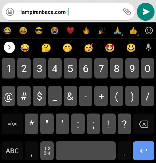 Membuat Pesan Teks WhatsApp Unik