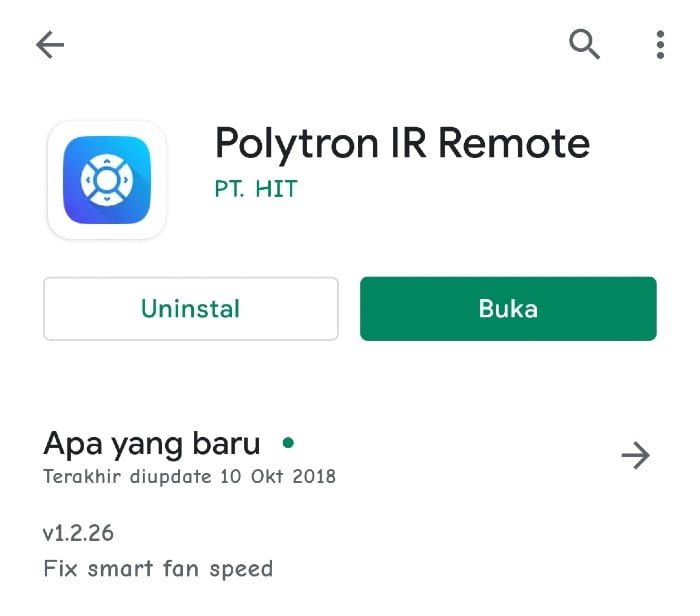 Remote TV Polytron dari HP