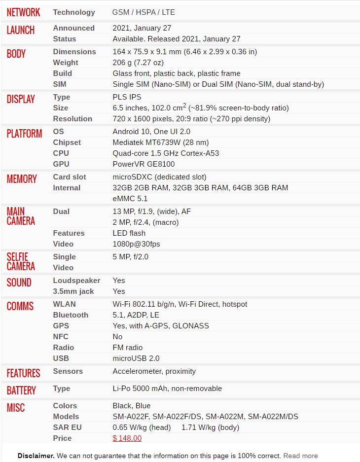 Samsung Galaxy A02, Berikut 3 Kelebihan dan 3 Kekuranganya | Terbaik