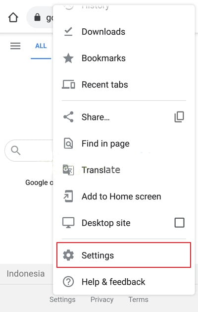 Menghilangkan Notifikasi Iklan Chrome Android
