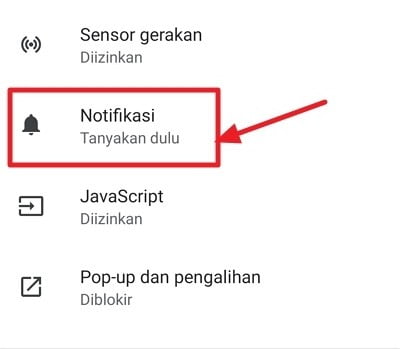 Menghilangkan Notifikasi Iklan Chrome Android