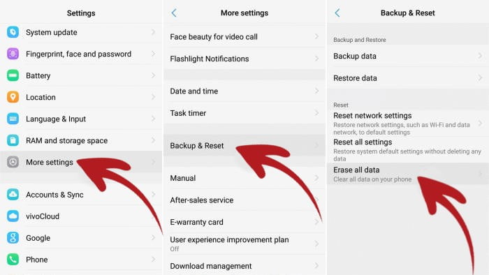 Cara Reset HP Vivo y12 Lupa Pola Tanpa PC