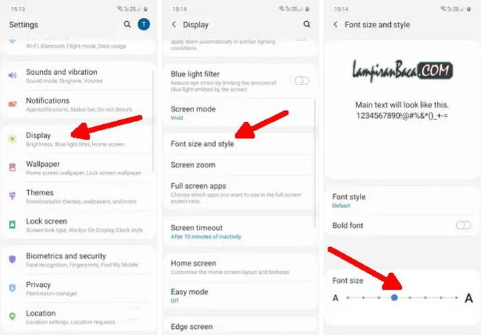 Cara Mengubah Tulisan di HP Samsung