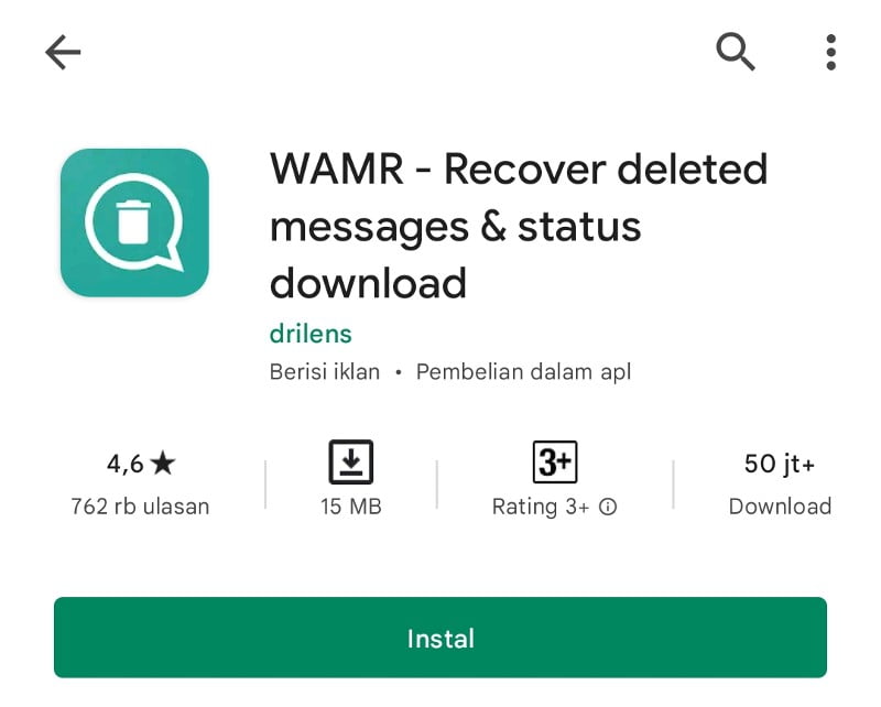 Cara melihat Pesan WA yang sudah dihapus di HP Samsung