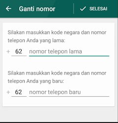 Cara Mengganti Nomor WA