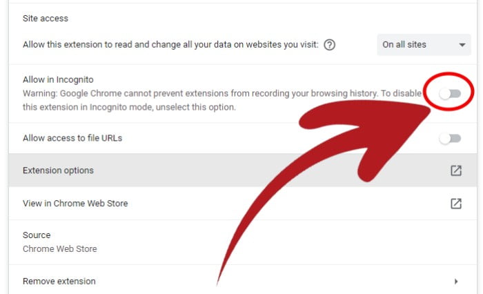 Cara Menggunakan Extension di Incognito