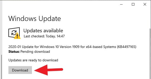 Download update Cara Update Windows 10 ke Versi Terbaru dengan 2 Cara 1 Download Update ini