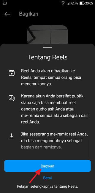 Screenshot 20220718 200516 Cara Membuat Reel di Instagram Agar Feed Anda Lebih Menarik 7 Screenshot 20220718 200516