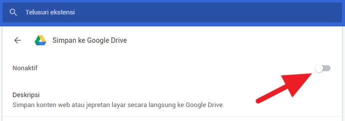 Nonaktifkan ekstensi Cara Cepat Menghapus Ekstensi di Google Chrome PC 8 Nonaktifkan ekstensi
