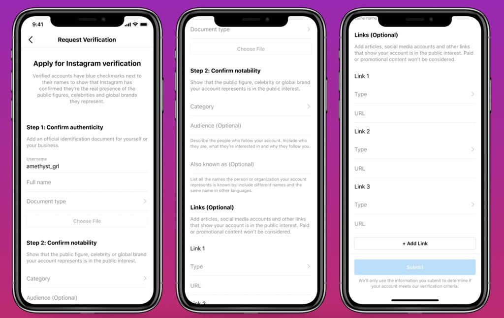 verifikasi akun instagram - 001