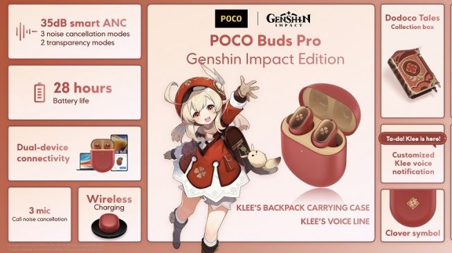 POCO Buds Pro Genshin Dampak