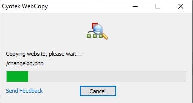 Proses Penyalinan Cara Mengunduh Situs Web Lengkap dan Dapat Dibuka Offline 7 Proses Penyalinan