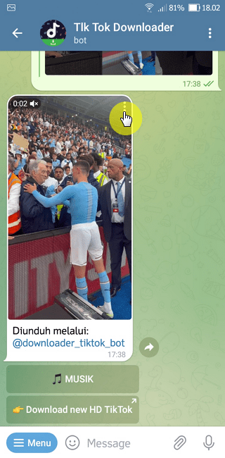 Screenshot 20220805 180210 Cara Download Video TikTok Tanpa Watermark di Telegram 9 Screenshot 20220805 180210