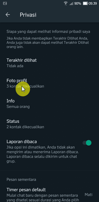 Screenshot 20220812 093916 Cara Menyembunyikan Foto Profil WhatsApp dari Kontak Tertentu 9 Screenshot 20220812 093916