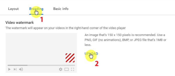 upload Cara Mudah Membuat Watermark Video di YouTube upload 4
