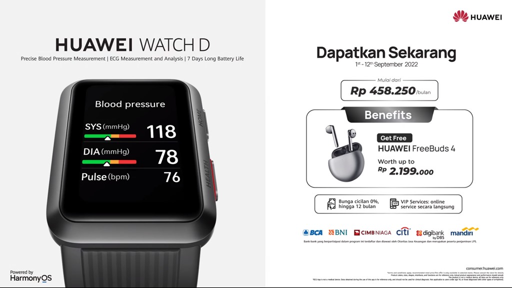 Harga Huawei Watch D
