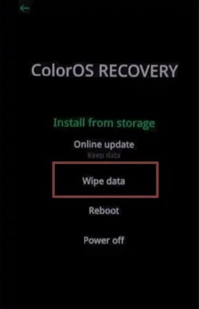 Cara Reset Oppo A91 dengan Recovery Mode
