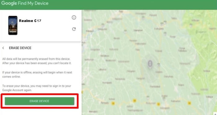 Cara Reset Realme C17