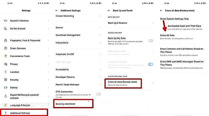 Cara Reset Realme C17