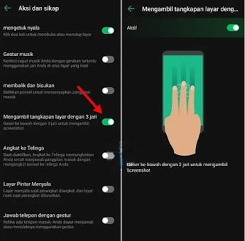 Cara Screenshot Infinix Hot 10 Play Dengan Sentuhan 3 Jari