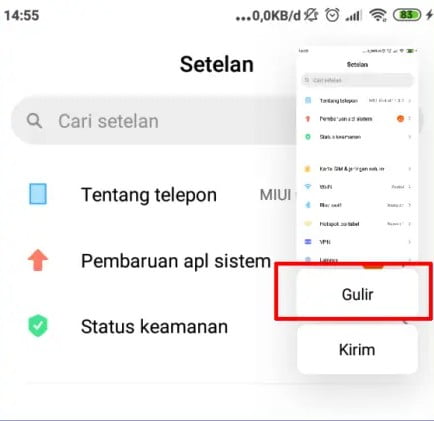 Cara Screenshot Redmi 9 Panjang