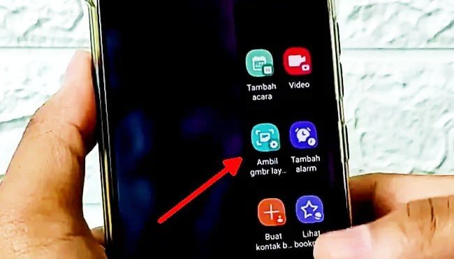 Cara Screenshot Samsung A22 4G dengan Edge Panel
