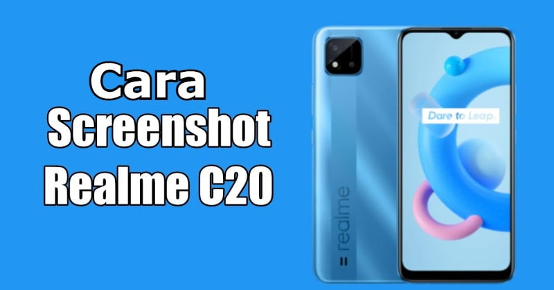 cara screenshot realme c20
