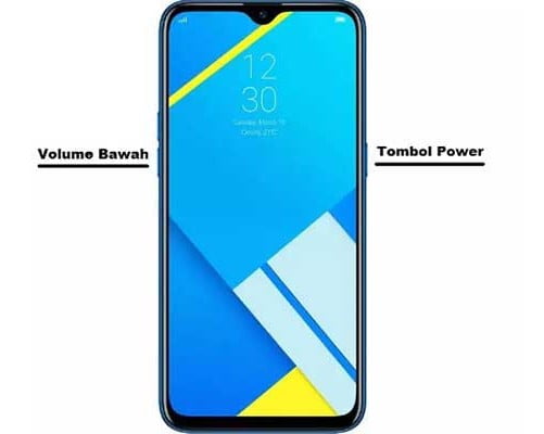 Cara screenshot realme C11 Dengan Tombol Fisik