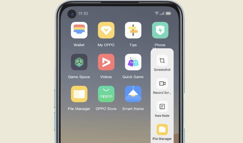 Cara Screenshot Oppo A16