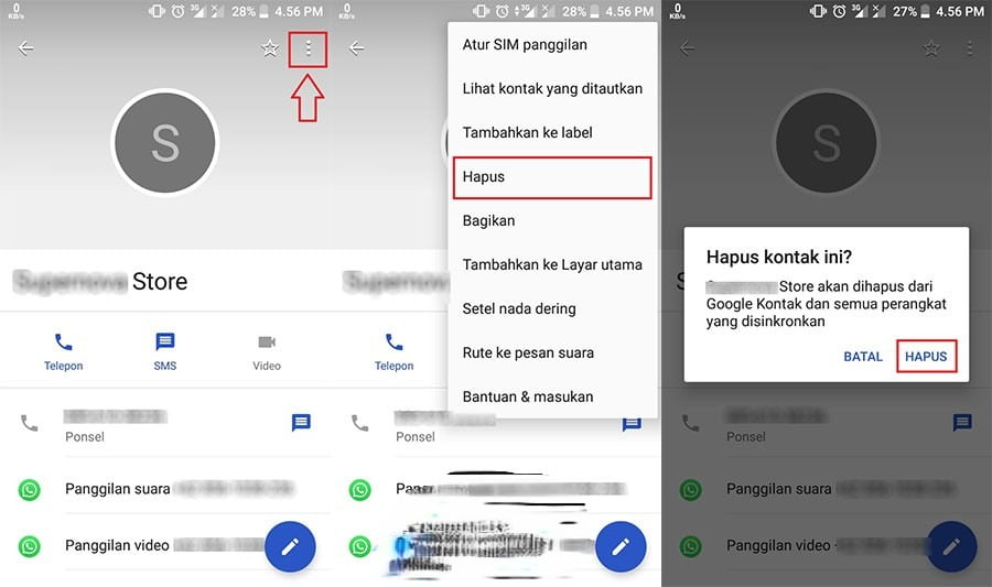 Cara Menghapus Kontak WhatsApp Dengan Mudah